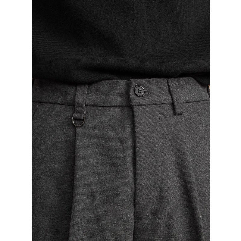 Fashion Suit Pants Men's Versatile Business Draped Casual Pants Trendy Straight
