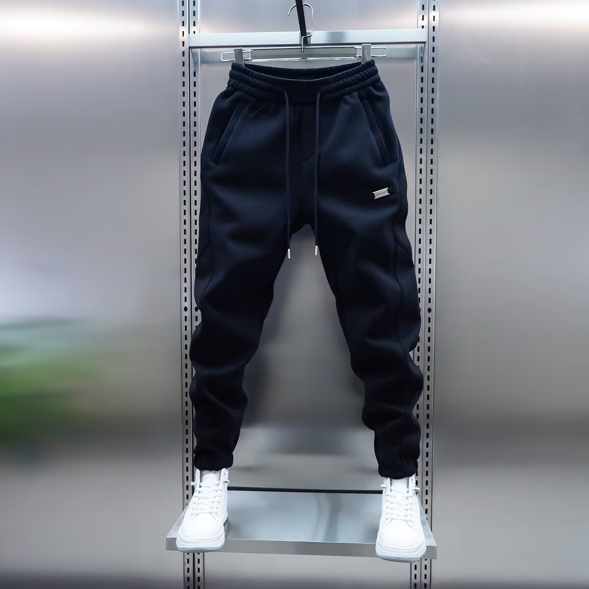 Trendy Mens Spring Solid-Color Casual Sweatpants